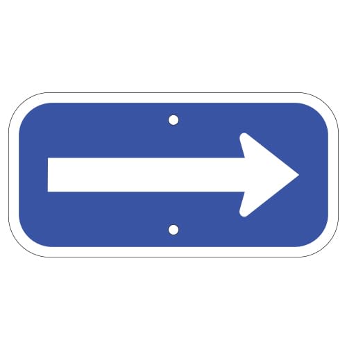 Arrow Sign, Blue