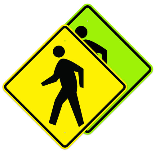 Pedestrian Crossing Symbol Sign