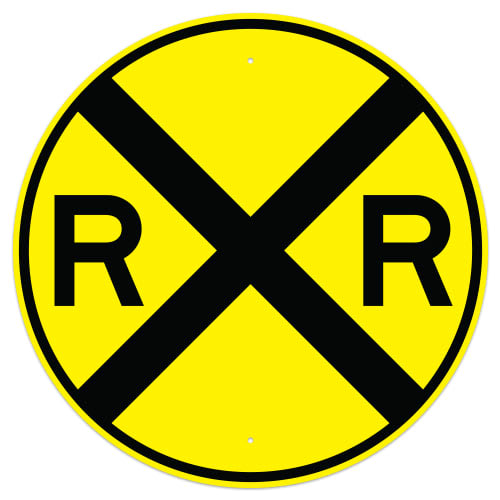 Railroad Crossing Advance Sign