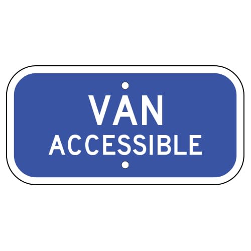 Van Accessible Sign, Blue