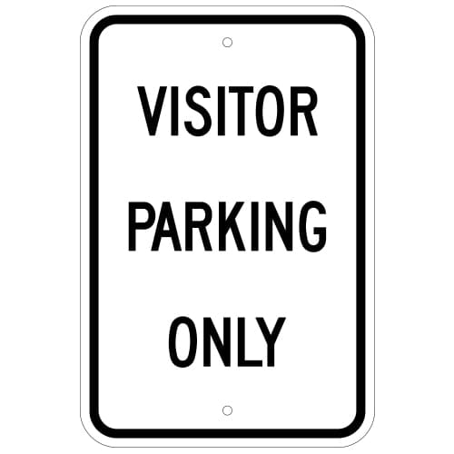 Visitor Parking Only Sign