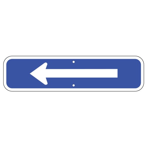 Arrow Plaque Sign, Blue