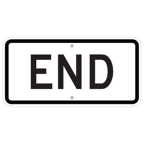 End Auxiliary Sign